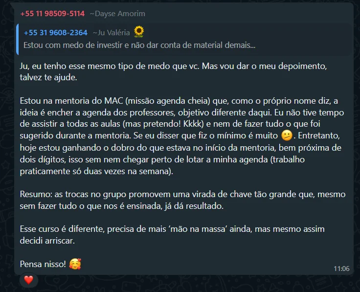 Depoimento de aluno da DeProfPraProf