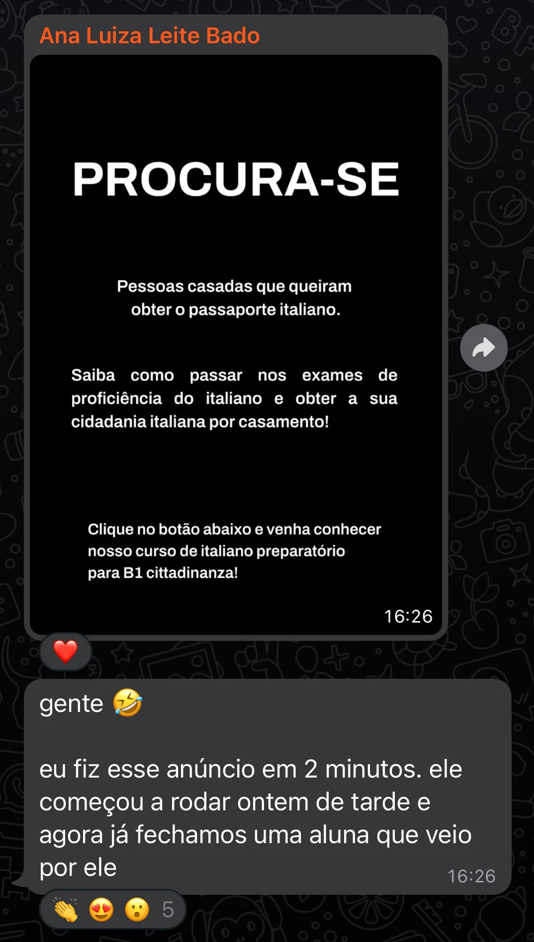 Depoimento de aluno da DeProfPraProf